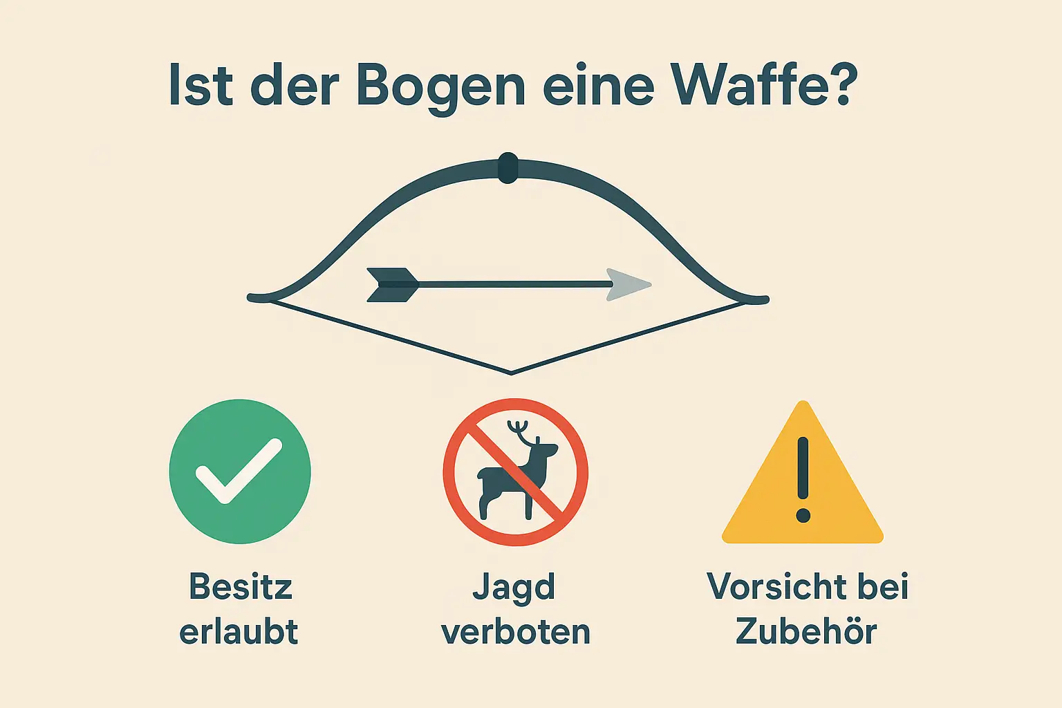 Bogen Waffengesetz und Symbole zur frage ist der bogen eine waffe